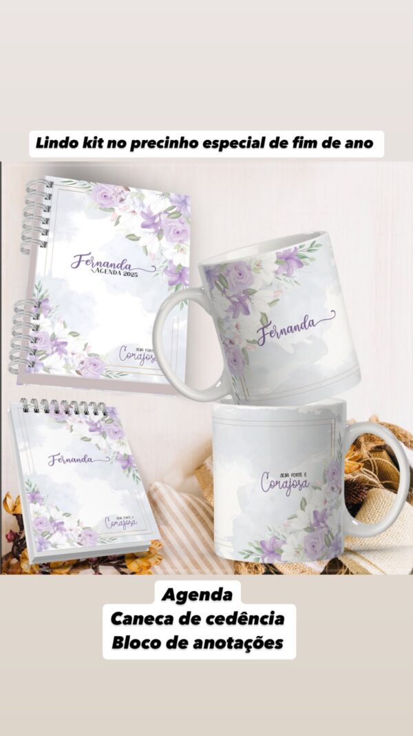 Kit Escritório (Agenda + Caneca + bloco de anotações ) - Image 2