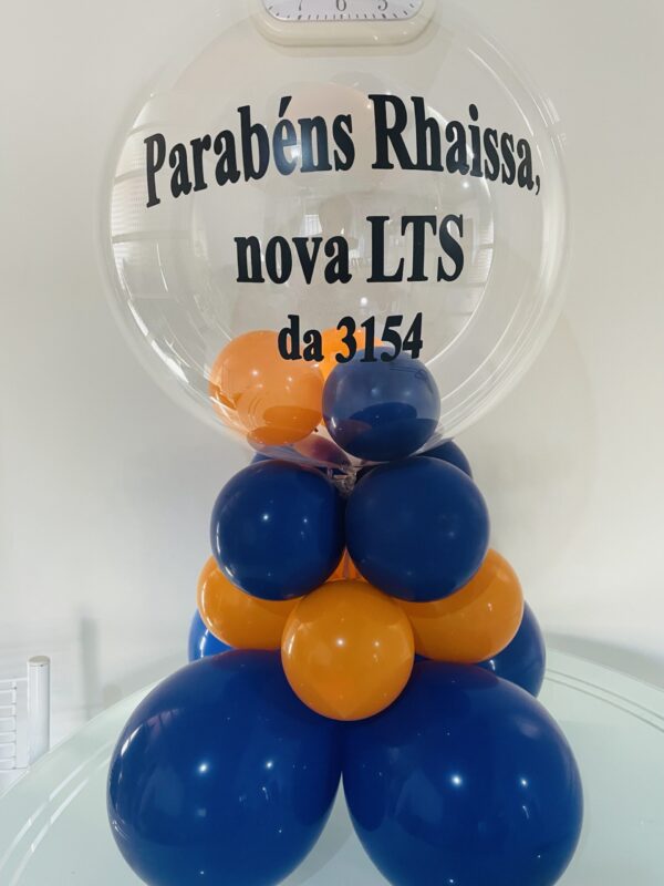 Balão Bubble de mesa Personalizado