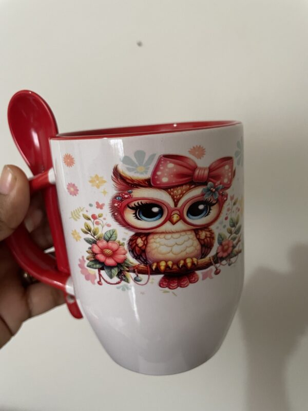 Caneca de cerâmica com colher - Image 4