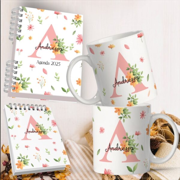 Kit Escritório (Agenda + Caneca + bloco de anotações )