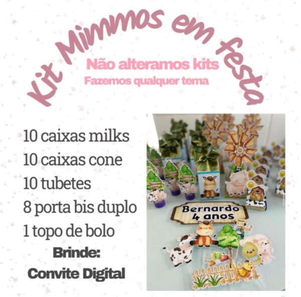 Kit Mimmos em festa Com guloseimas - Image 2