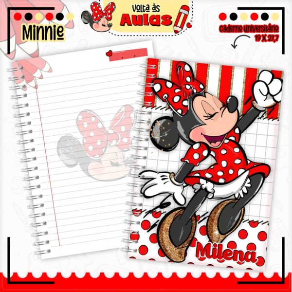 Caderno Universitário Personalizado no tema a sua escolha  e com arame (wire-o)