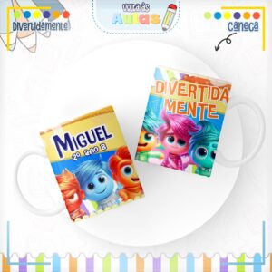 Caneca de Polímero (Plástico resistente ) Personalizado no tema a sua escolha